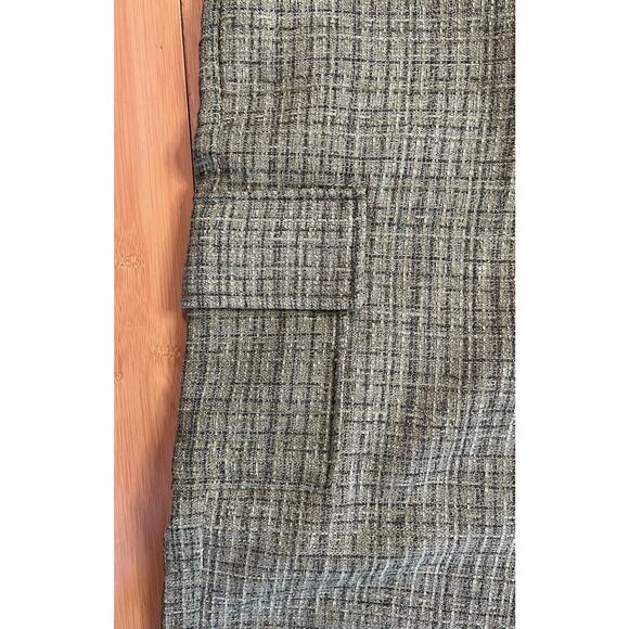 NWT Cider, Green, Cargo Pockets, Wide Leg Pants, Flat Front Pockets, Size Lrg - Picture 6 of 10